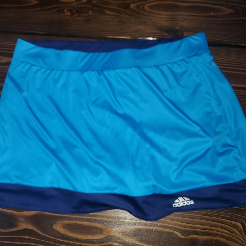 Blue adidas tennis skirt